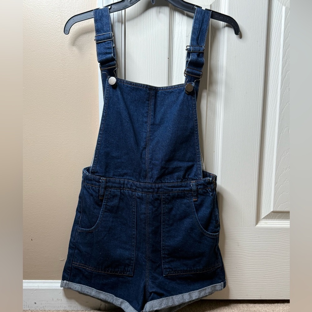 Dark Blue Denim Overalls